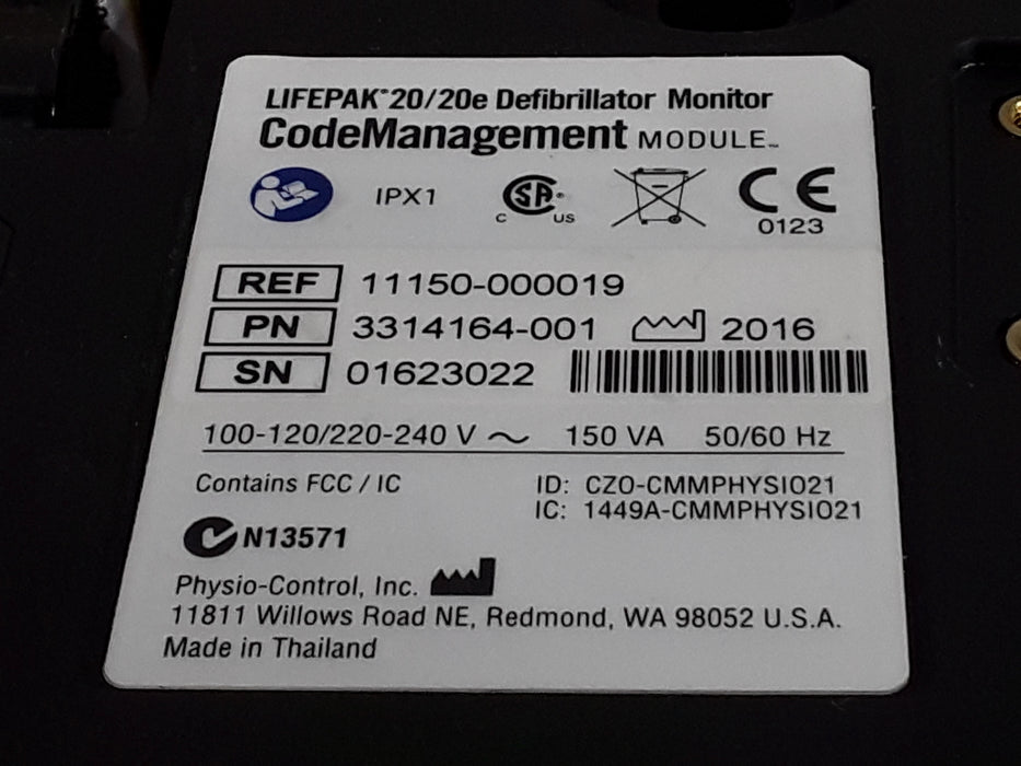 Physio-Control LifePak 20/20e Code Management Module