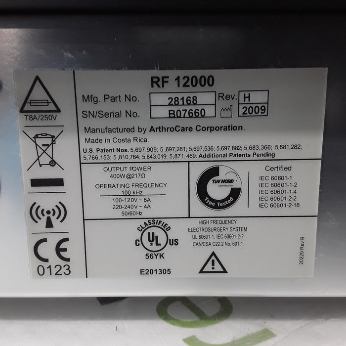 ArthroCare Corporation Quantum 2 Electrosurgical Unit