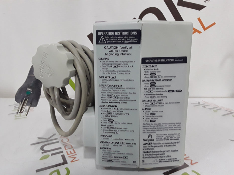 Hospira Plum A+ Infusion Pump