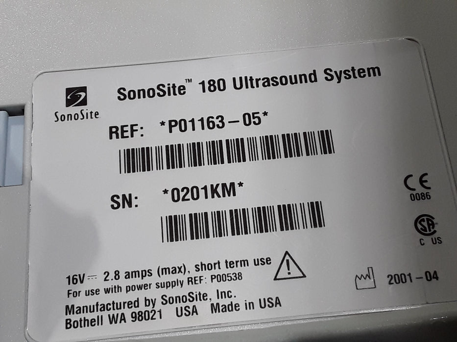 Sonosite 180 Ultrasound