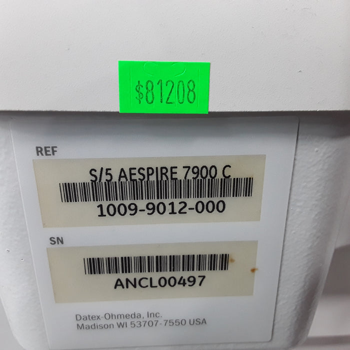 GE Healthcare Aespire S/5 7900 Anesthesia Unit