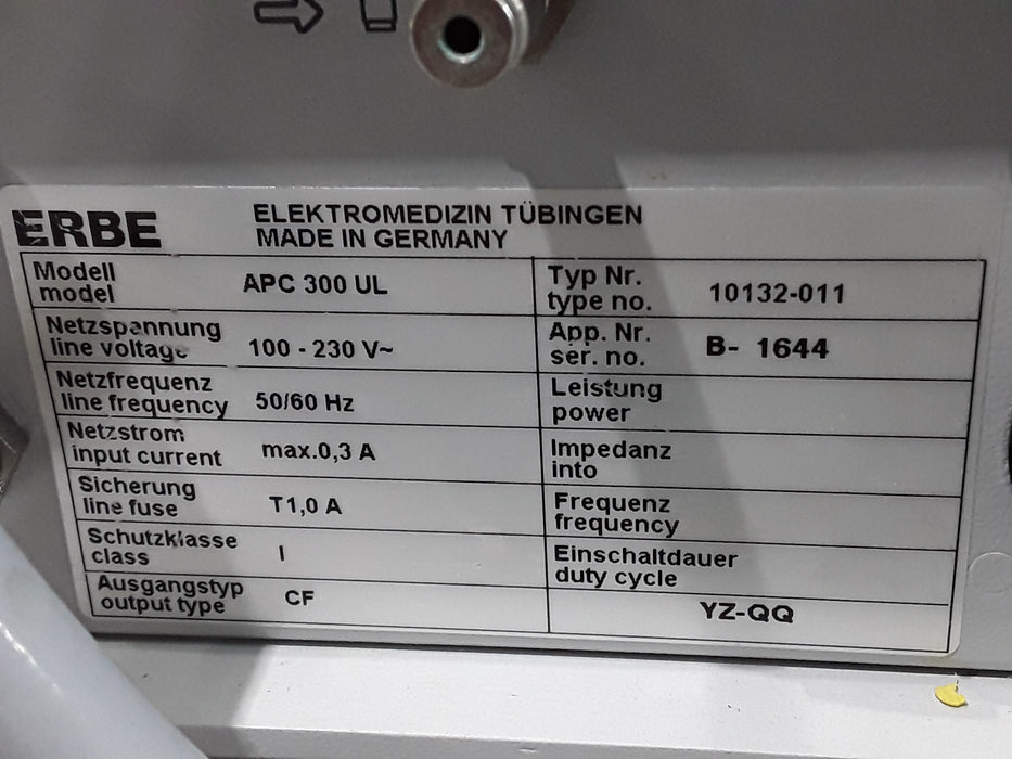 Erbe APC 300 Argon Plasma Coagulator