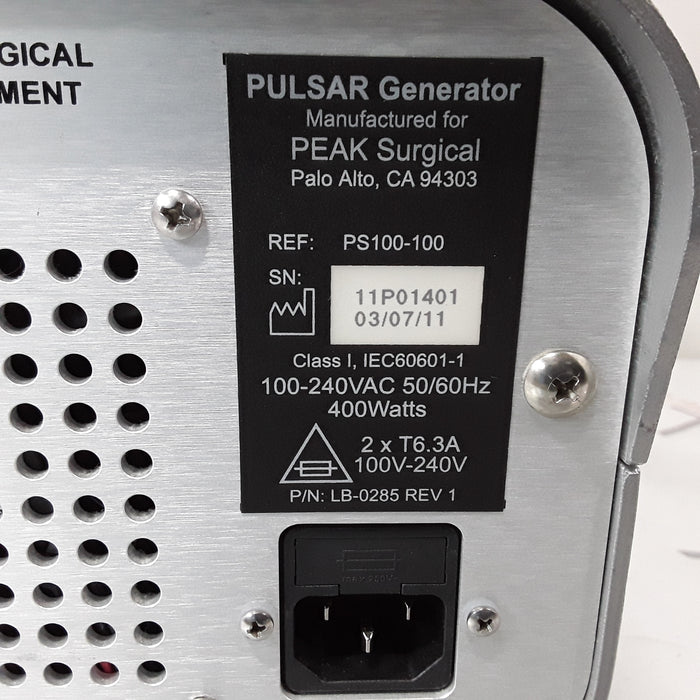 PEAK Surgical Pulsar Generator