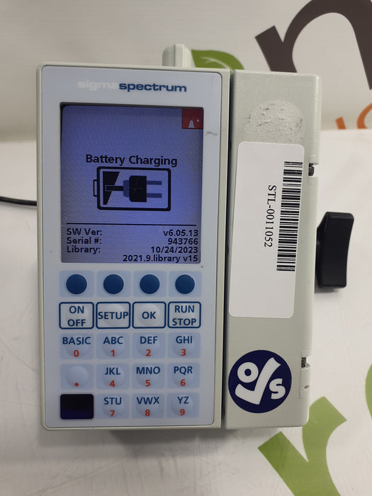 Baxter Sigma Spectrum 6.05.13 with B/G Battery Infusion Pump