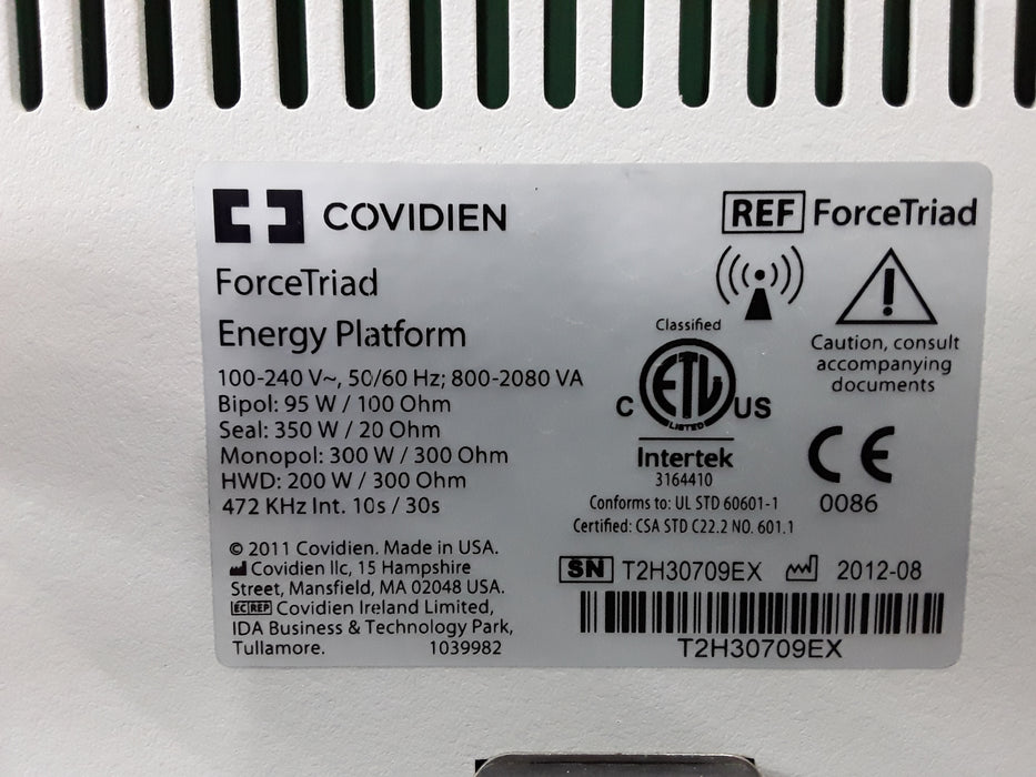 Covidien Force Triad 3.6 Electrosurgical Unit