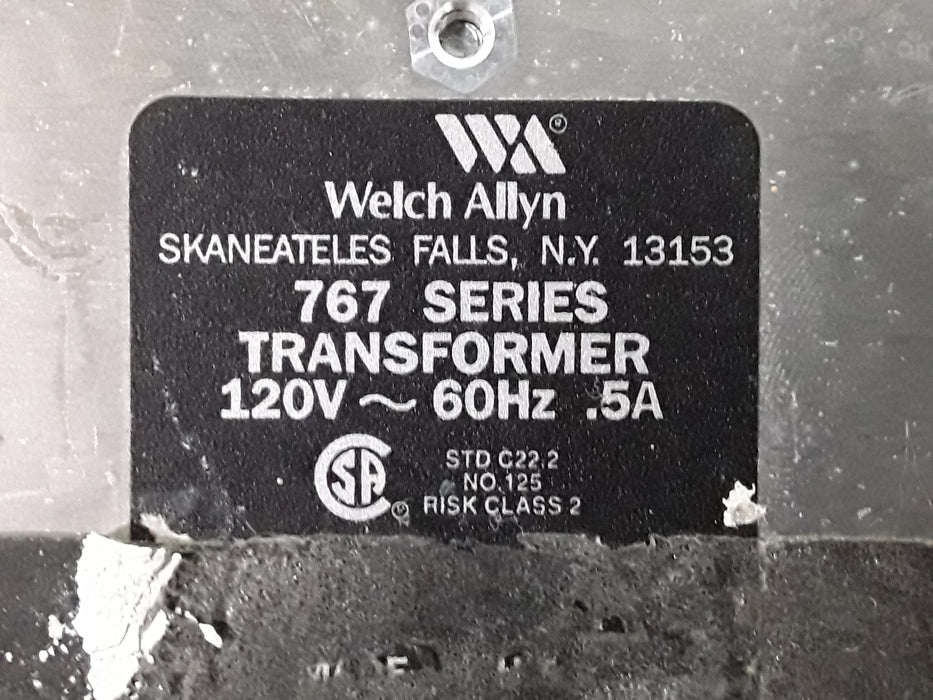 Welch Allyn 767 Series Transformer without Heads