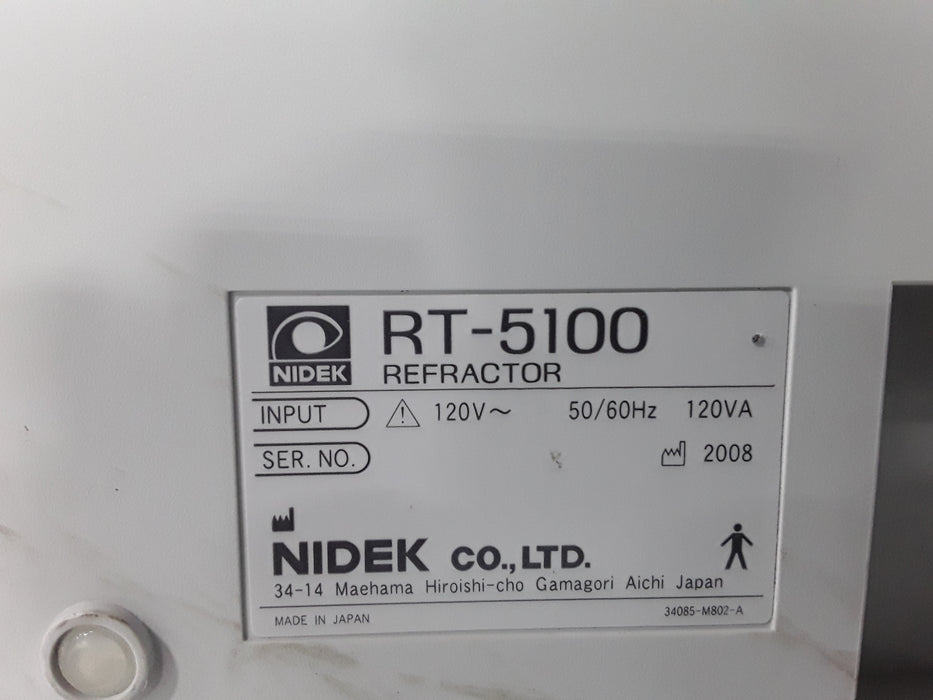 Nidek RT-5100 Digital Refractor / Phoropter