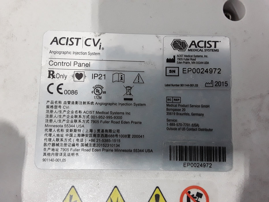 ACIST CVi Angiographic Control Panel