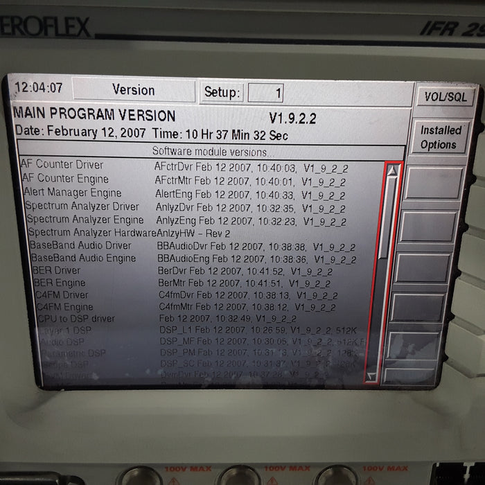 Aeroflex IFR 2975 Communications Service Monitor Test Set