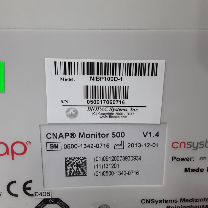 CN SYSTEMS CNAP 500 Hemodynamic Monitor