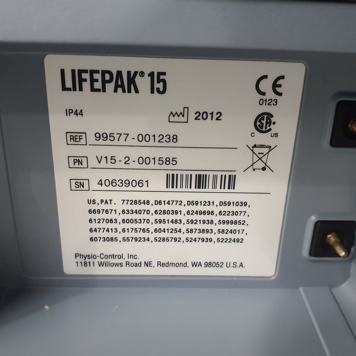 Physio-Control LifePak 15 3-Lead Defibrillator