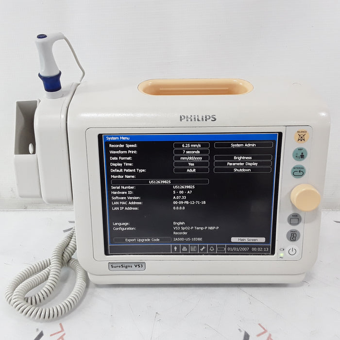 Philips Suresigns VS3 Vital Signs Monitor