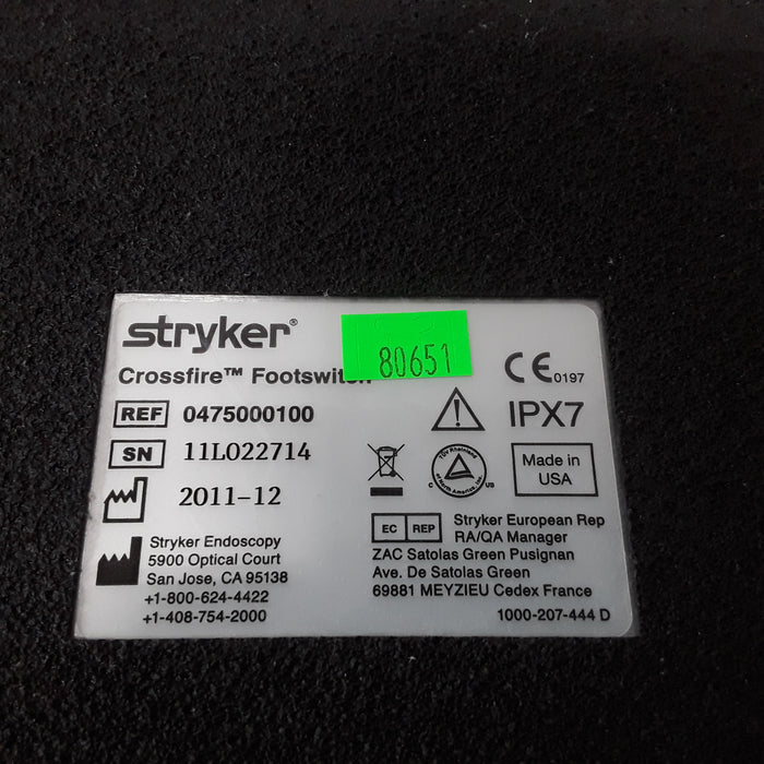 Stryker Crossfire Footswitch