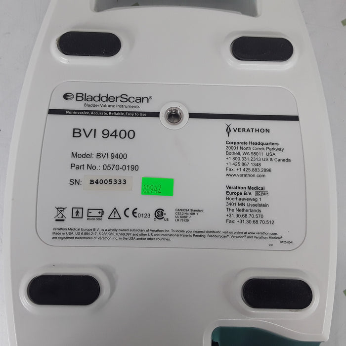 Verathon Medical, Inc BVI 9400 Bladderscan