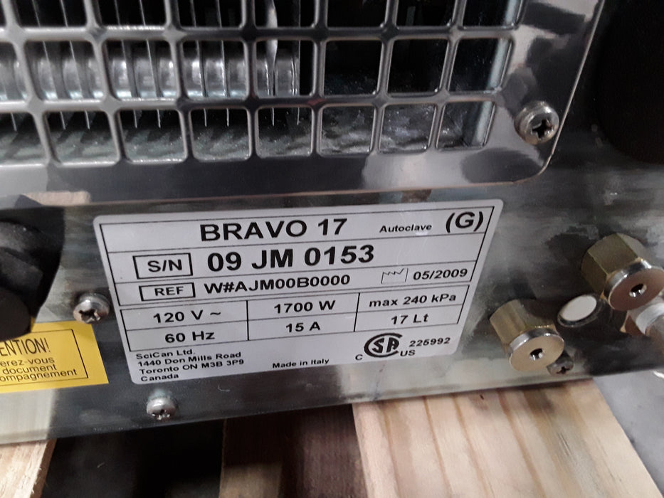 SciCan Bravo 17 Autoclave