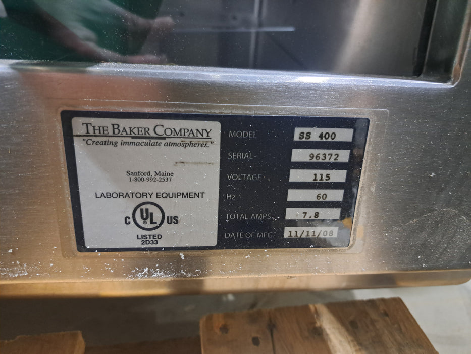 The Baker Company SS 400 Fume Hood Glove Box
