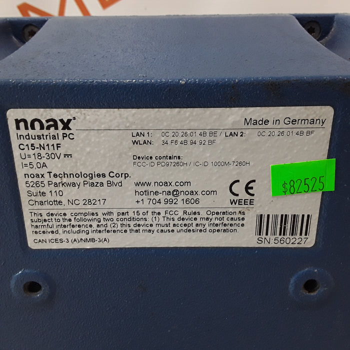 Noax C15-N11F Industrial PC