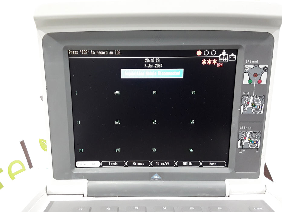 GE Healthcare MAC 5500 HD without CAM Module ECG System