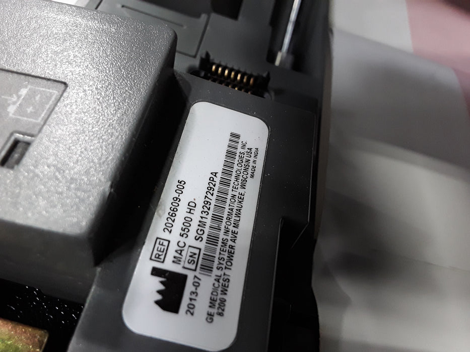 GE Healthcare MAC 5500 HD without CAM Module ECG System