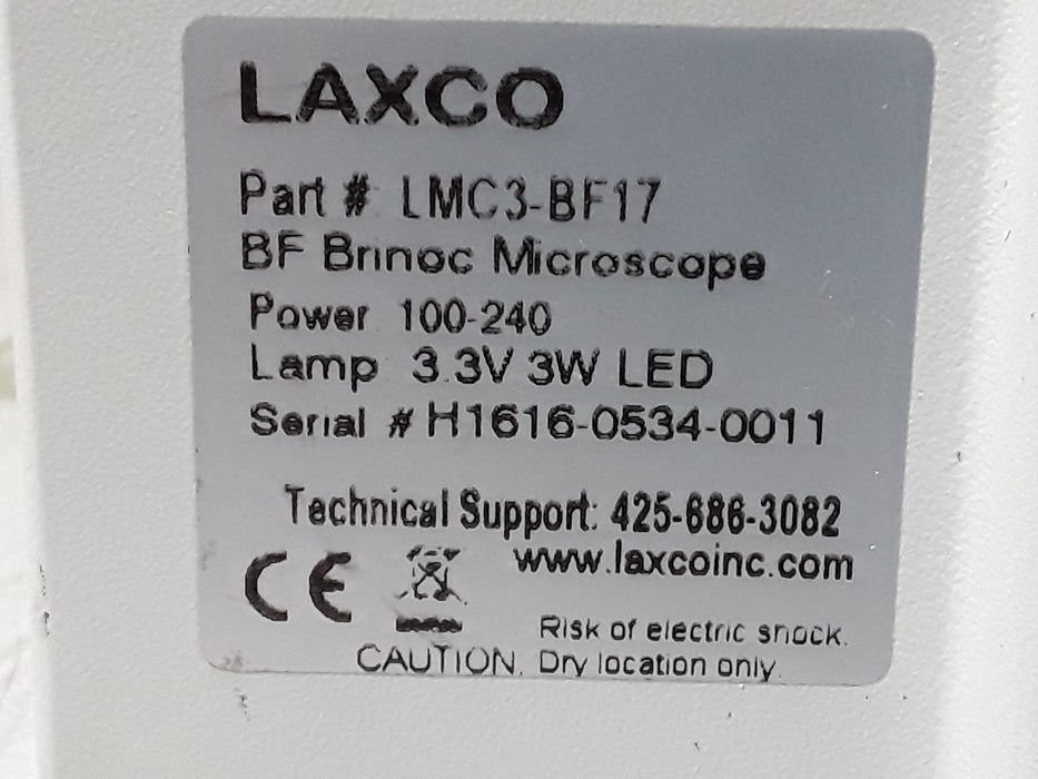 Laxco BF Brinoc LMC3 Lab Microscope