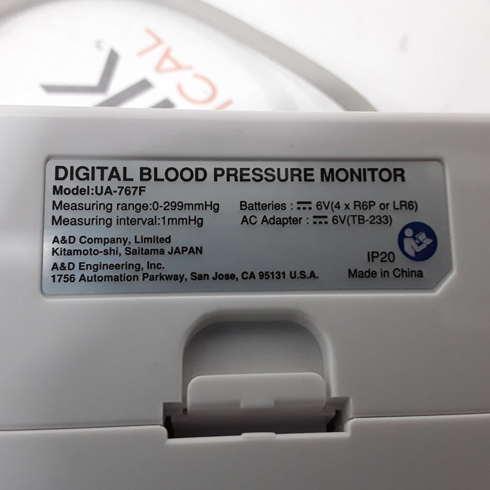 A&D UA-767F Digital Blood Pressure Monitor