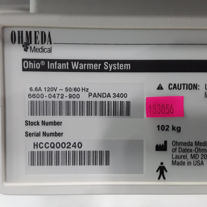 GE Healthcare Panda 3400 Panda Infant Warmer