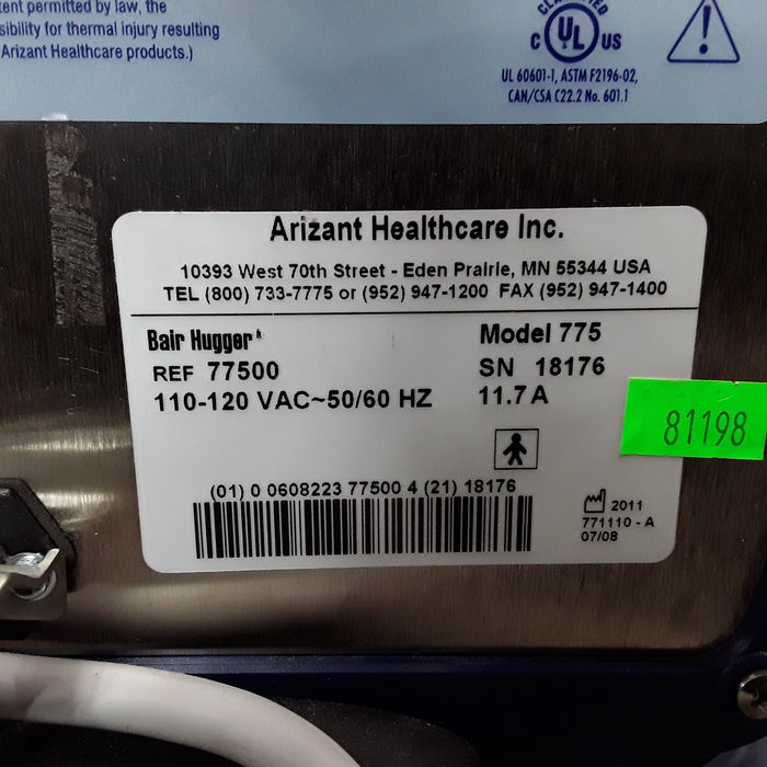 Arizant Healthcare, Inc. Bair Hugger 775 Rolling Cart