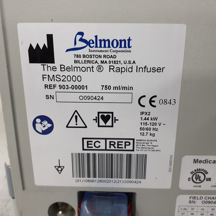 Belmont Instrument Corporation FMS2000 Rapid Infuser