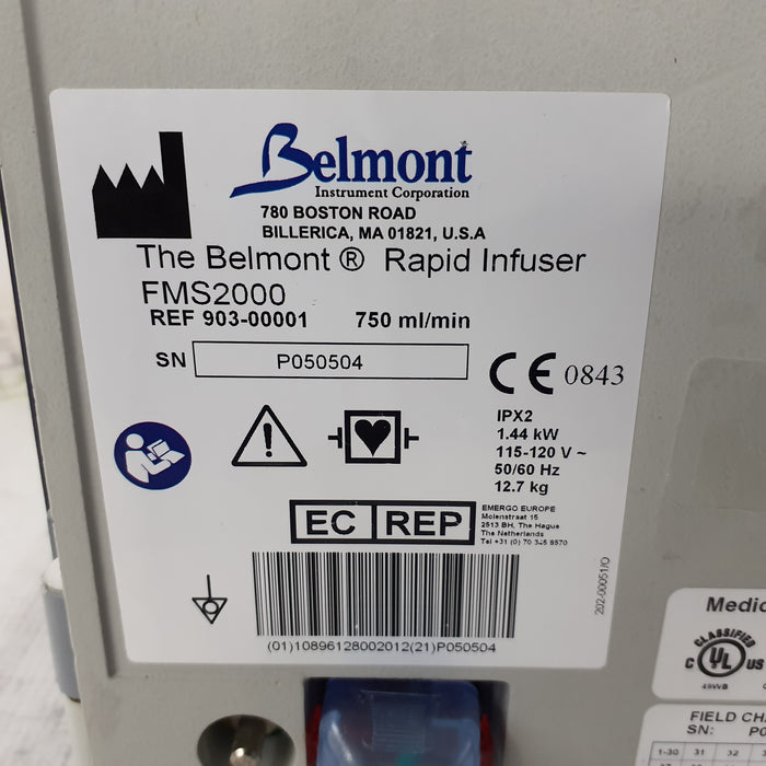 Belmont Instrument Corporation FMS2000 Rapid Infuser