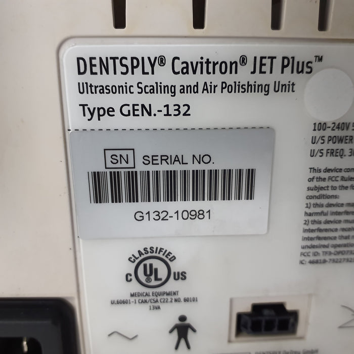 Dentsply Cavitron Jet Plus GEN-132 Ultrasonic Scaling and Air Polishing Unit
