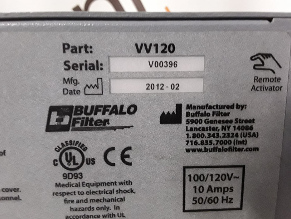 Buffalo Filter ViroVac Smoke Evacuation System