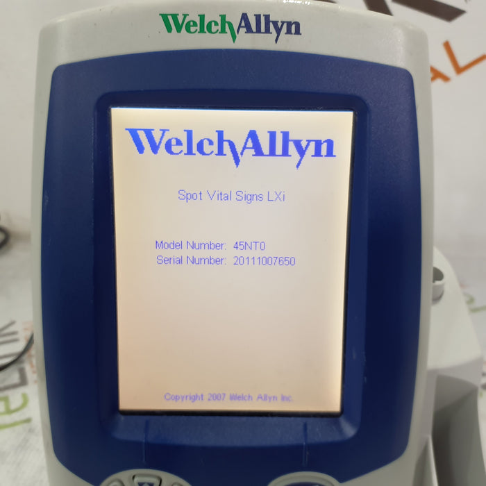 Welch Allyn Spot LXi - NIBP, SureTemp Plus, Nellcor SpO2 Vital Signs Monitor