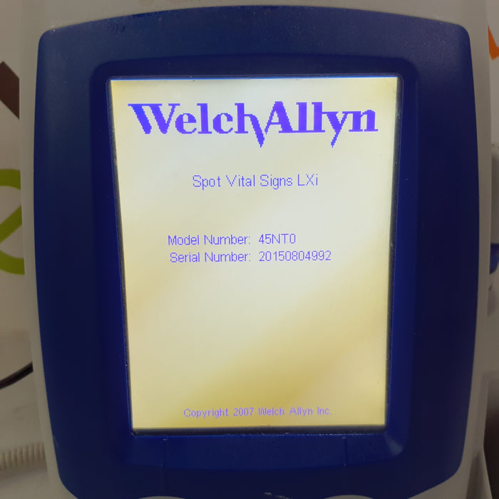 Welch Allyn Spot LXi - NIBP, SureTemp Plus, Nellcor SpO2 Vital Signs Monitor