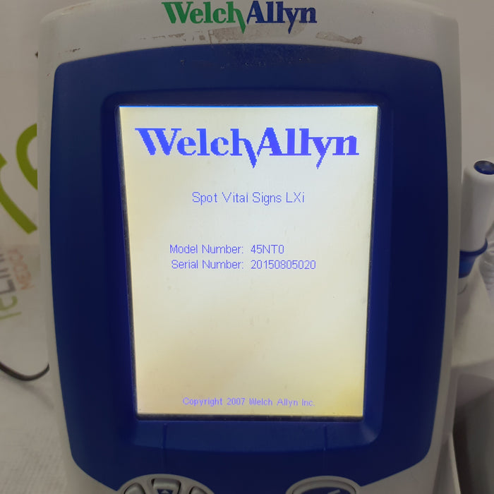 Welch Allyn Spot LXi - NIBP, SureTemp Plus, Nellcor SpO2 Vital Signs Monitor