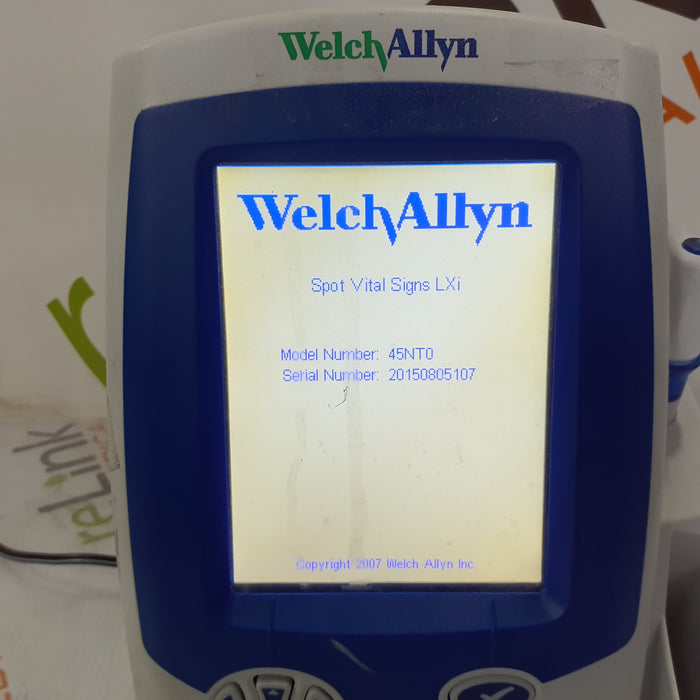 Welch Allyn Spot LXi - NIBP, SureTemp Plus, Nellcor SpO2 Vital Signs Monitor