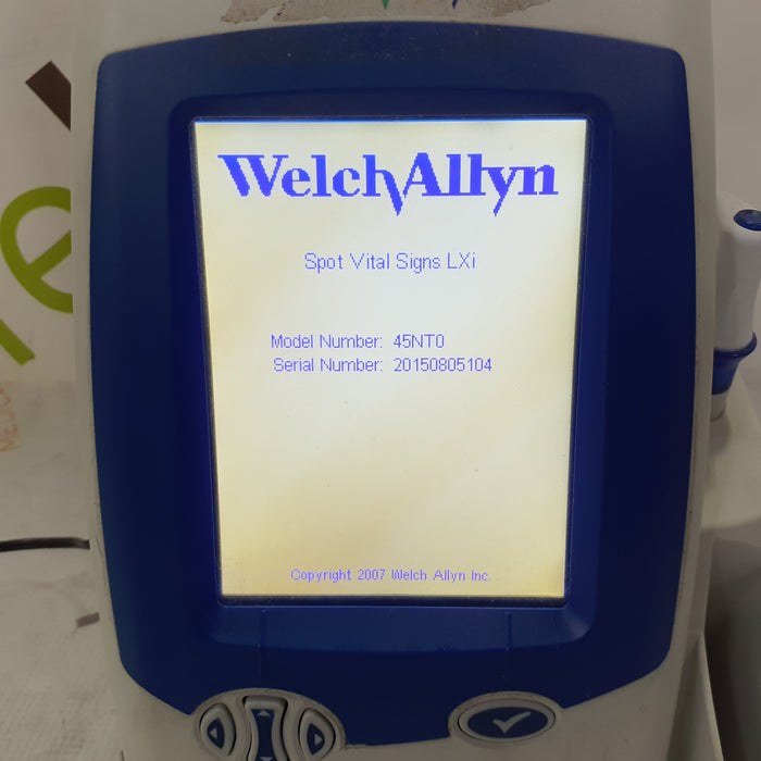 Welch Allyn Spot LXi - NIBP, SureTemp Plus, Nellcor SpO2 Vital Signs Monitor