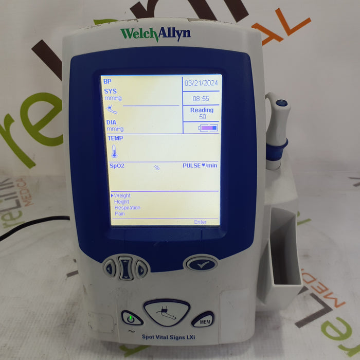 Welch Allyn Spot LXi - NIBP, SureTemp Plus, Nellcor SpO2 Vital Signs Monitor