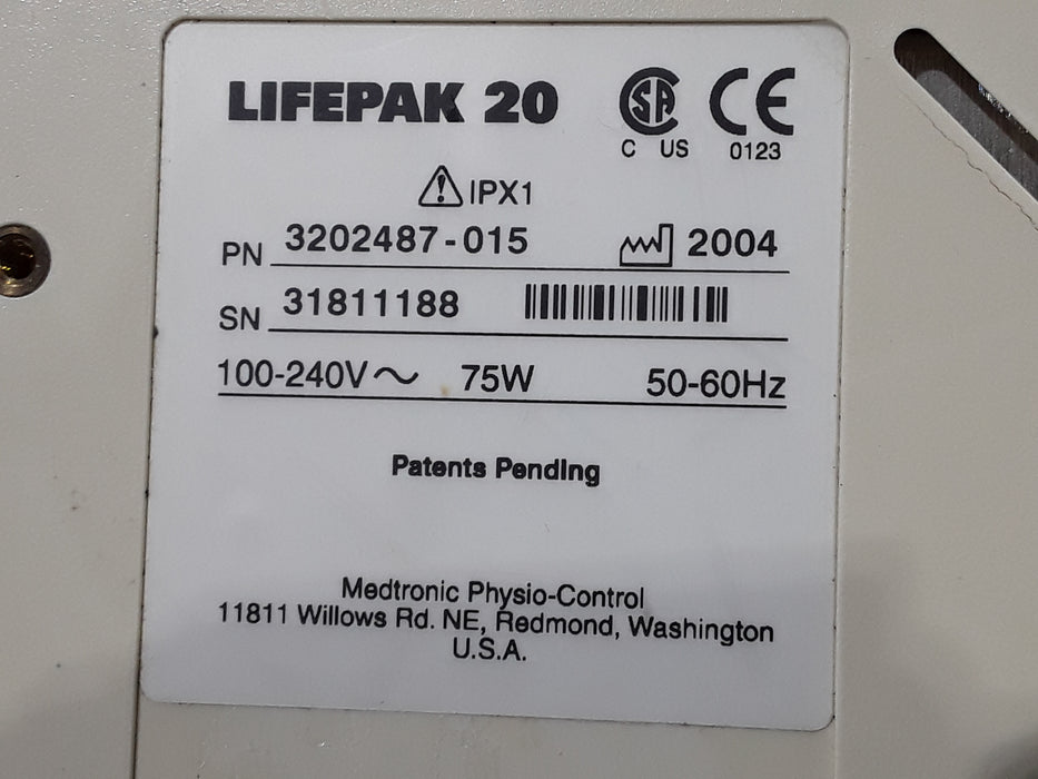 Physio-Control LifePak 20 Defib