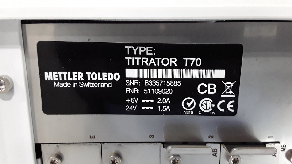 Mettler-Toledo, Inc. T70 Titrator Dosing Unit