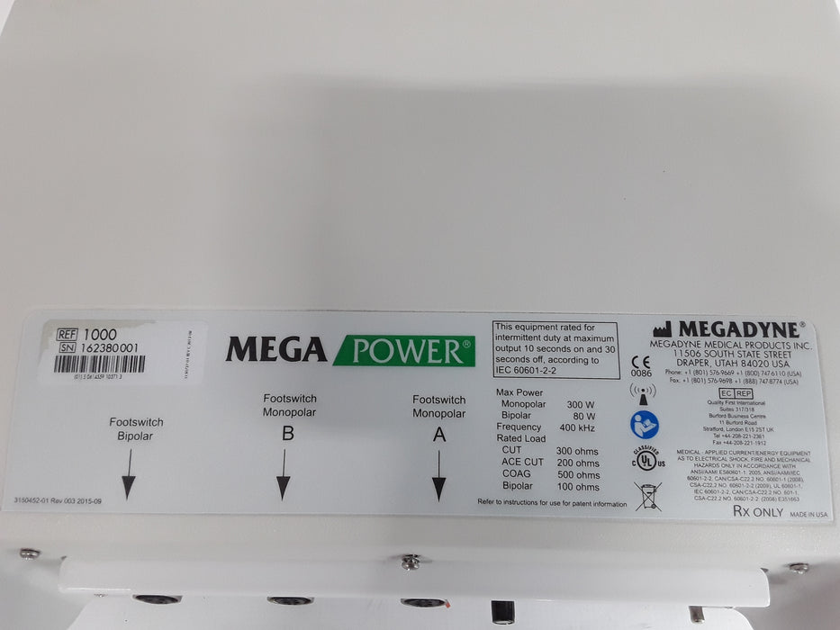 Megadyne Mega Power Electrosurgical Unit