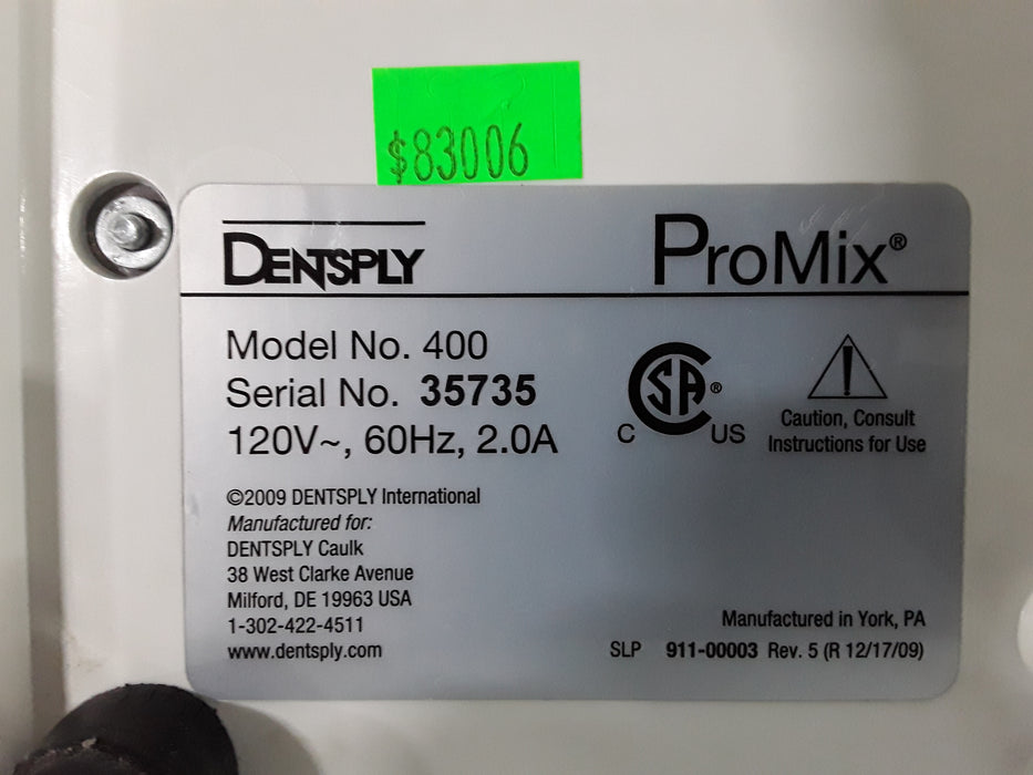 Dentsply ProMix 400 Dental Amalgamator Mixing System