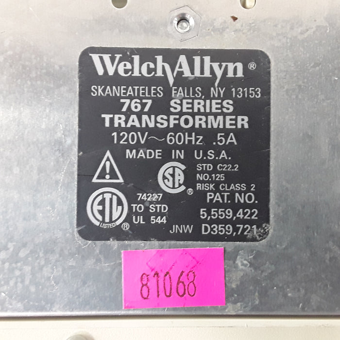 Welch Allyn 767 Series Transformer without Heads