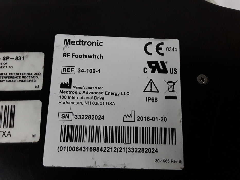 Medtronic 34-109-1 RF Footswitch