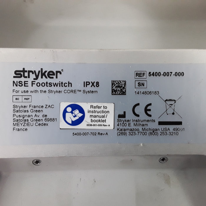 Stryker 5400-007-000 NSE Footswitch