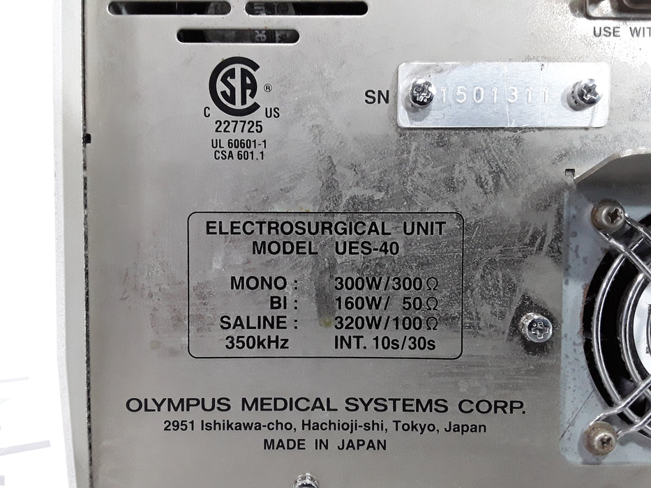 Olympus UES-40 Surgmaster Electrosurgical Unit