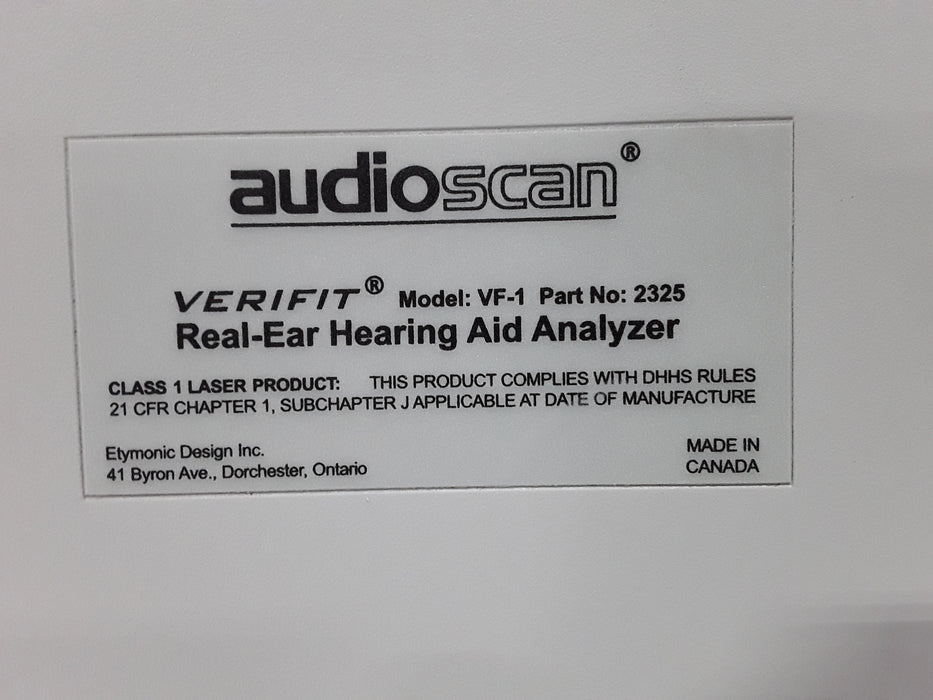 Audioscan VF-1 Verifit Real-Ear Hearing Aid Analyzer