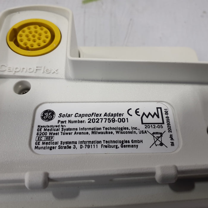 GE Healthcare Solar CapnoFlex Adapter
