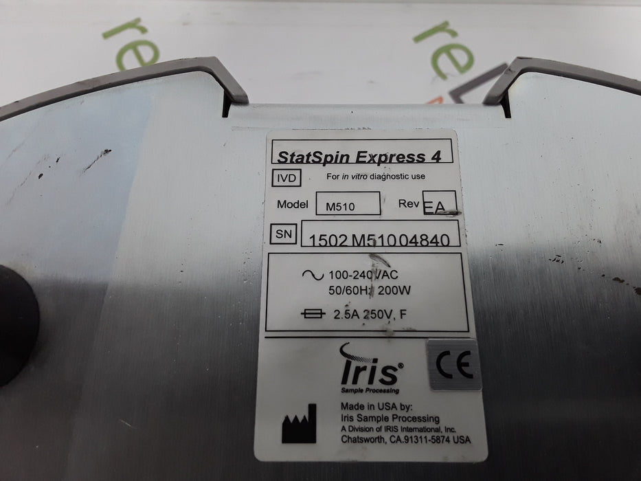 IRIS Medical StatSpin Express 4 Bench Top Centrifuge