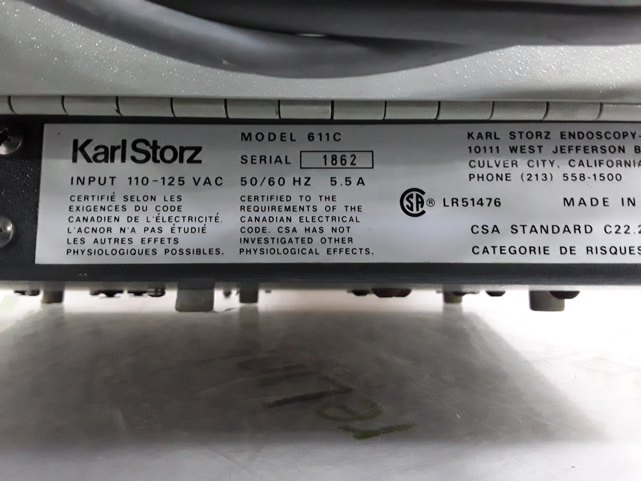 Karl Storz 611C Xenon Light Source