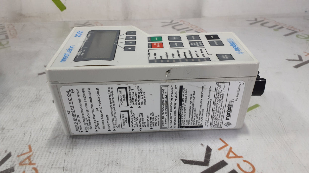 Smiths Medical Medfusion 2001 Syringe Infusion Pump